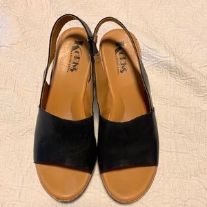 Korks by Kork-Ease Black Wedges